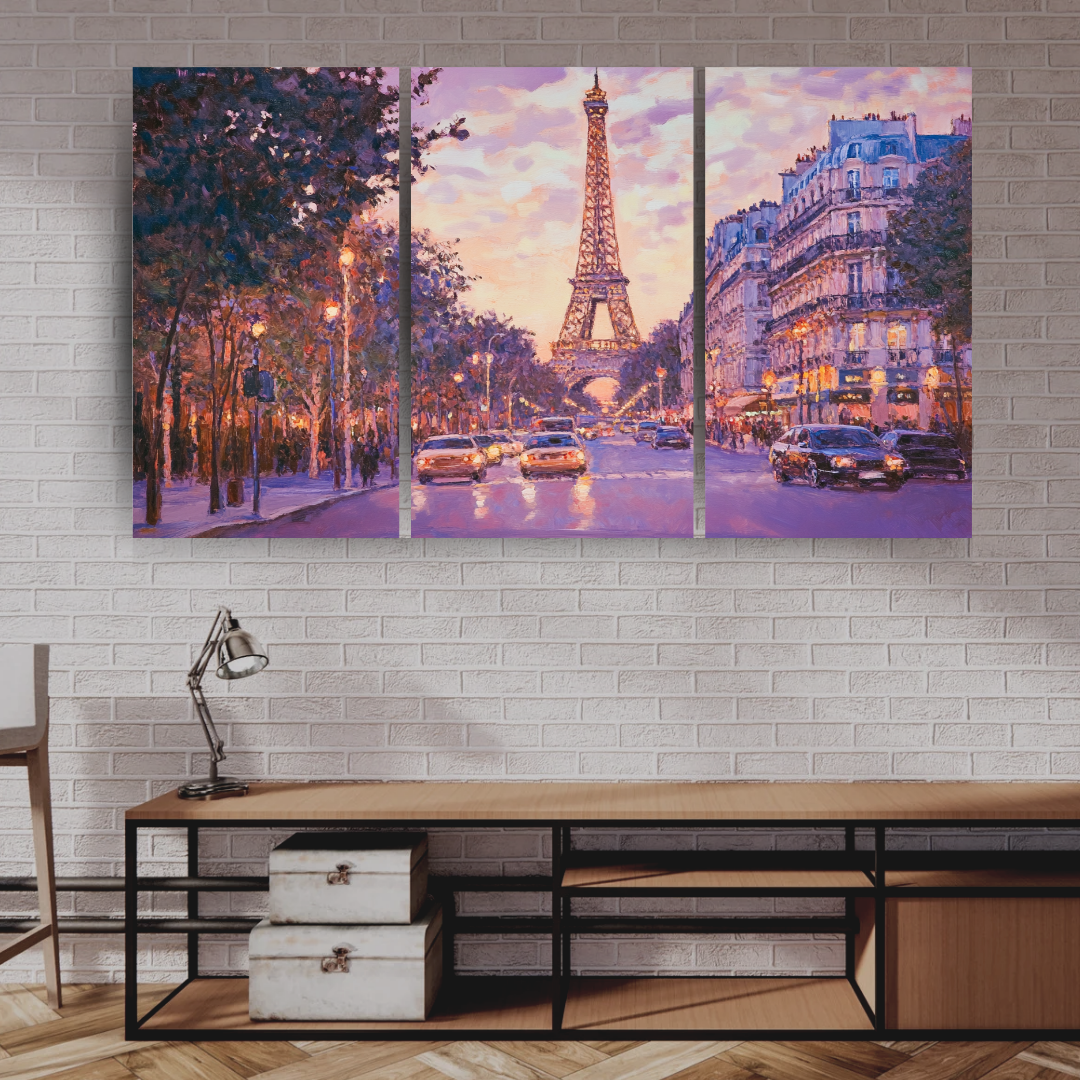 Parisian Dreams: Soft colors, Eiffel Tower, and Paris Street - Cityscapes