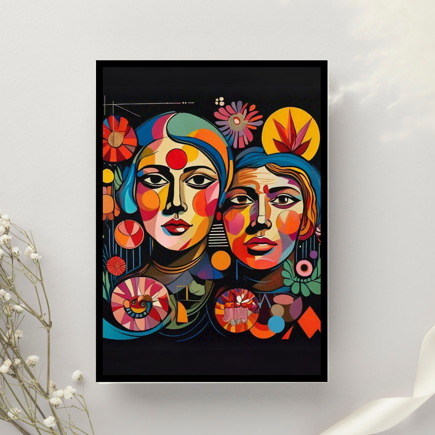 Paradox - Parallel Faced Woman Portrait Painting