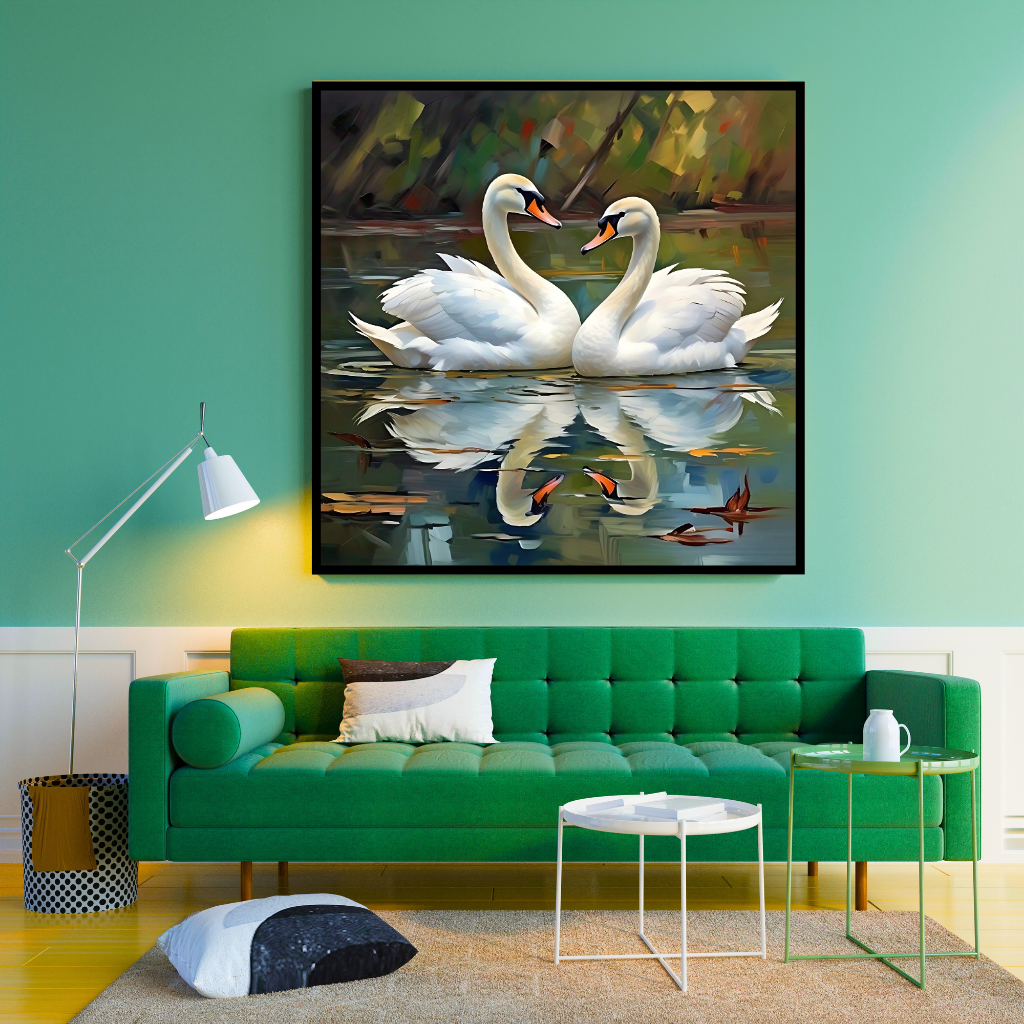 Swan Peaceful Pair - Vastu Art