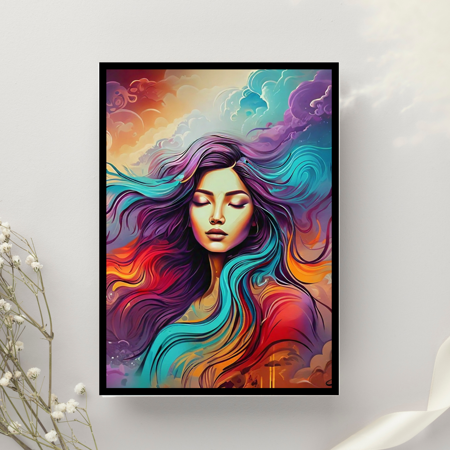 Her Majesty - Elegant Woman Portrait Art