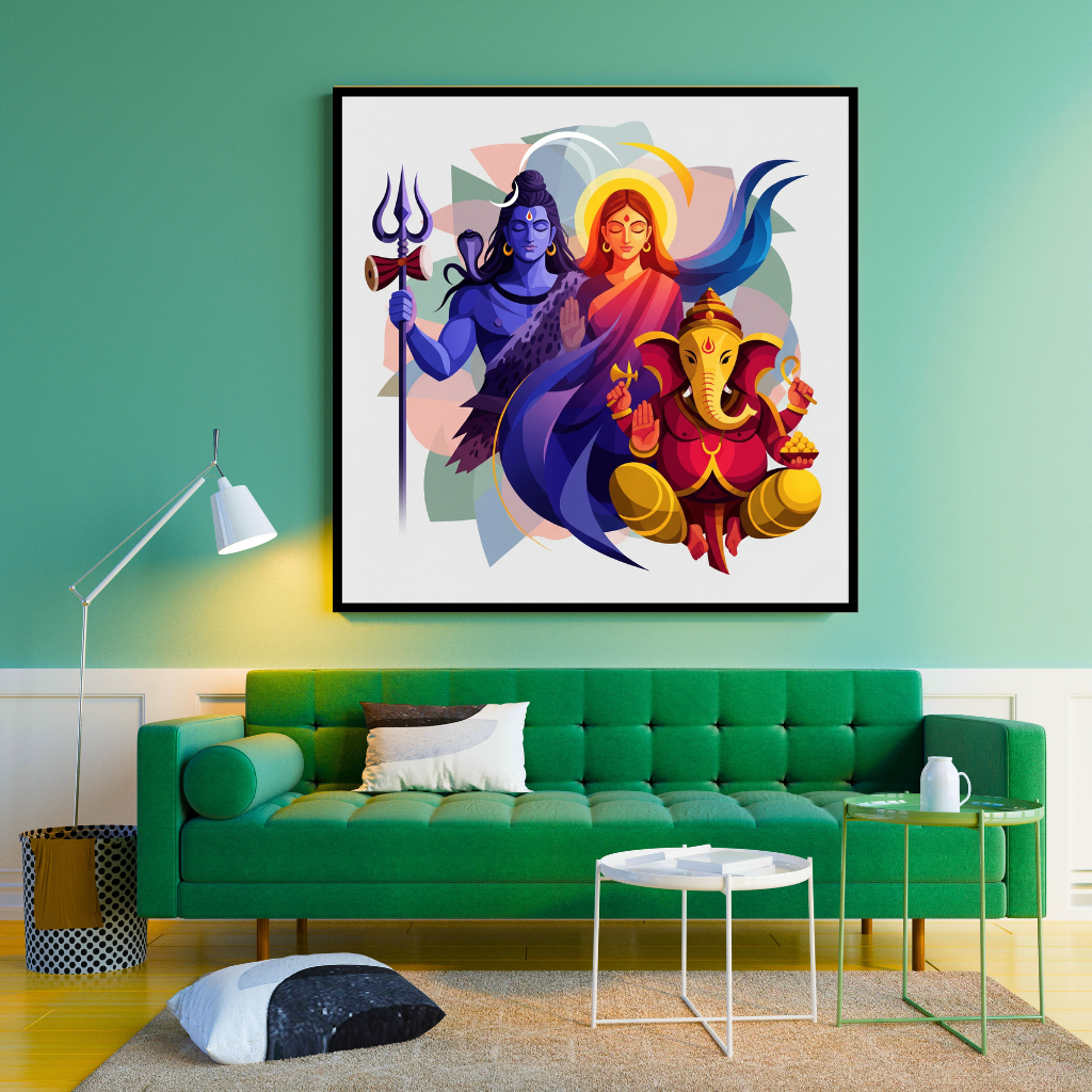 Shiv Pariwar | Cosmic Family | Diety Art