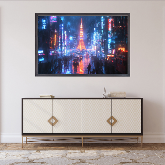 Tokyo Neon 2: Vibrant city lights, bustling streets, and Tokyo Tower - Landscapes