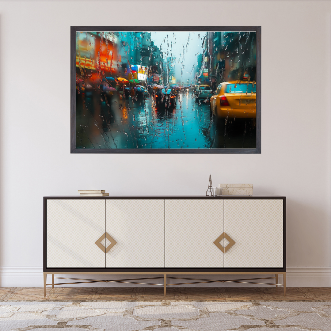 Rain From The Glass - Kolkata Traffic - Cityscapes