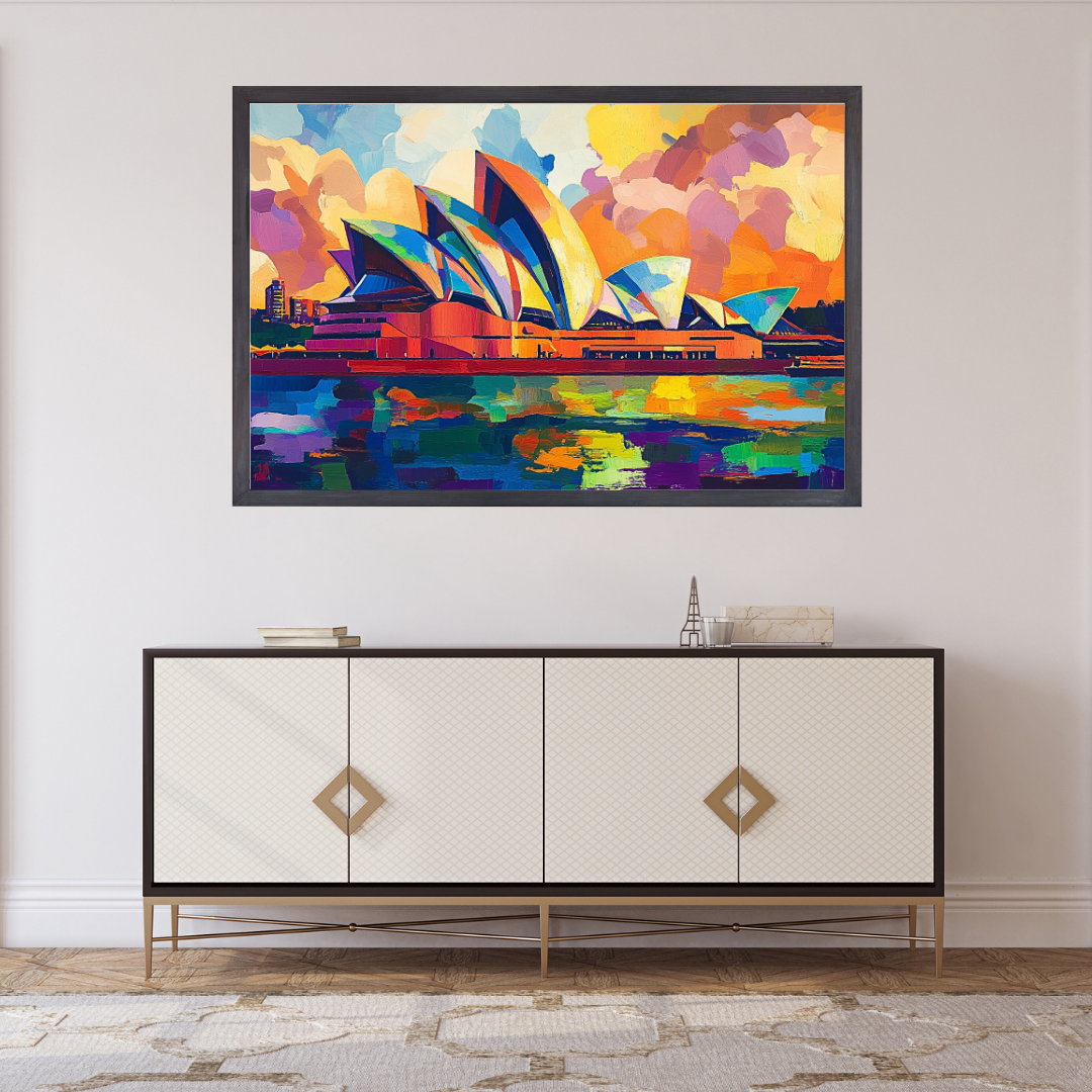 Sydney Opera House 2: Vibrant colors, sail-like design, and harbor views - Landscapes
