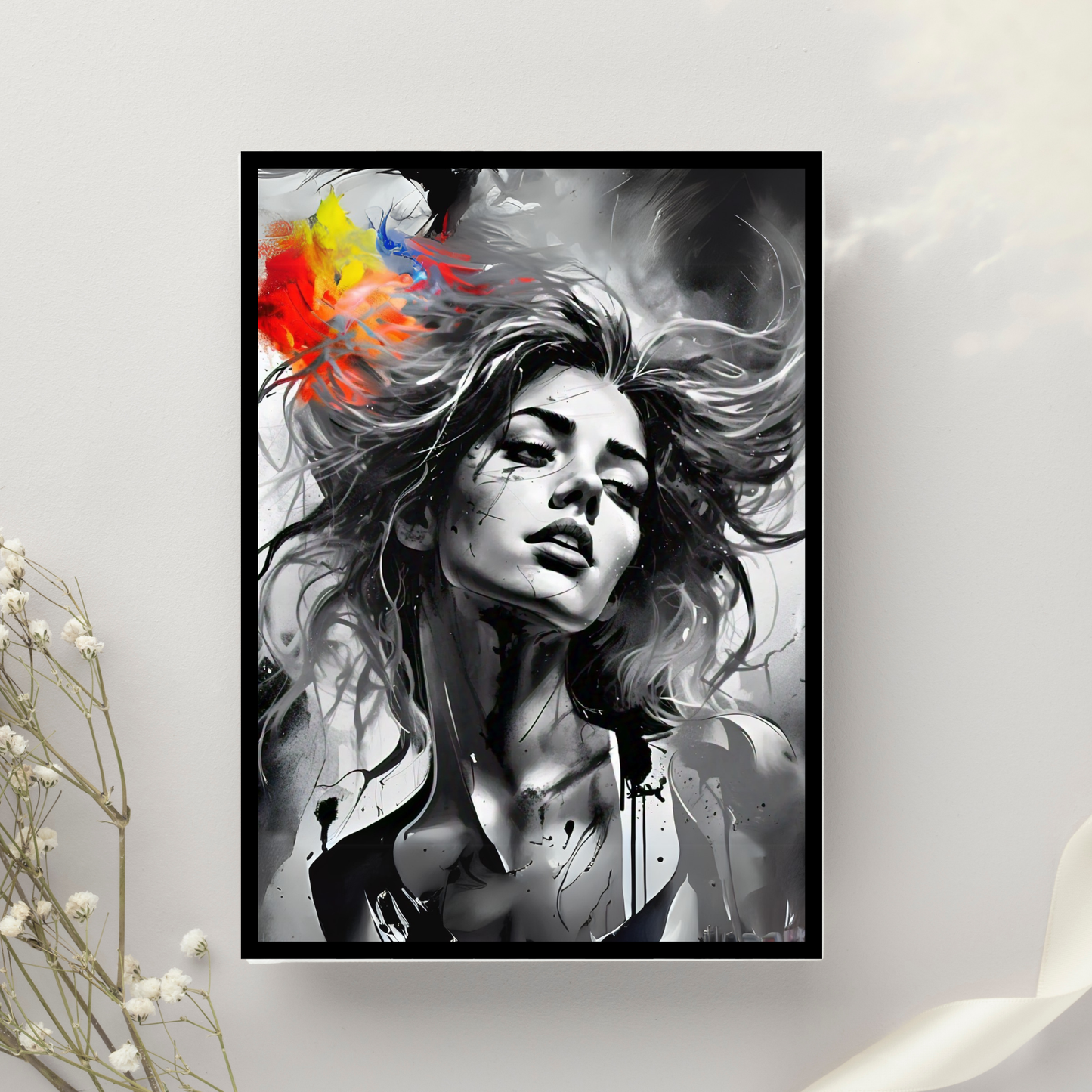Kaleidoscope of Colors - Woman Portrait Art