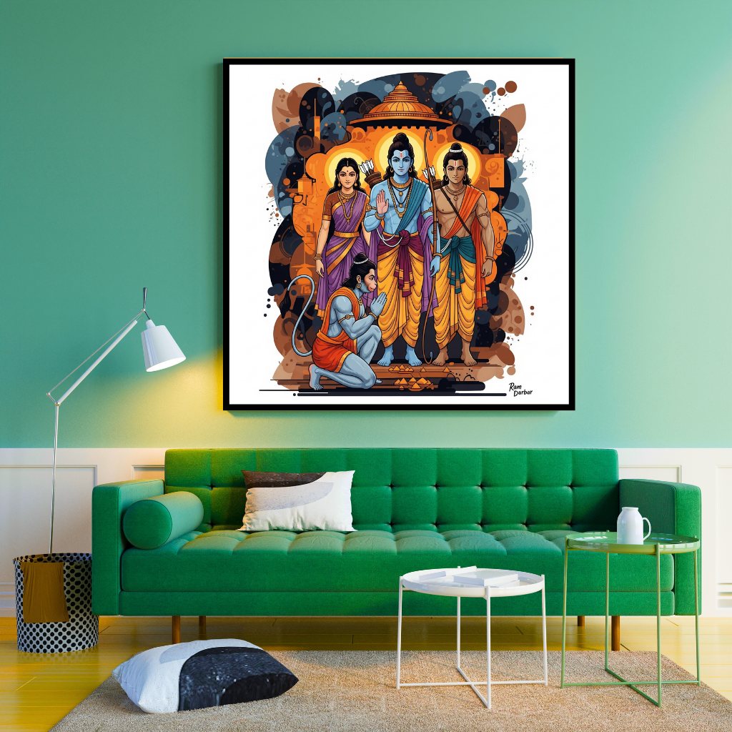 Ram Darbar | Ayodhya's Divine Council | Diety Art