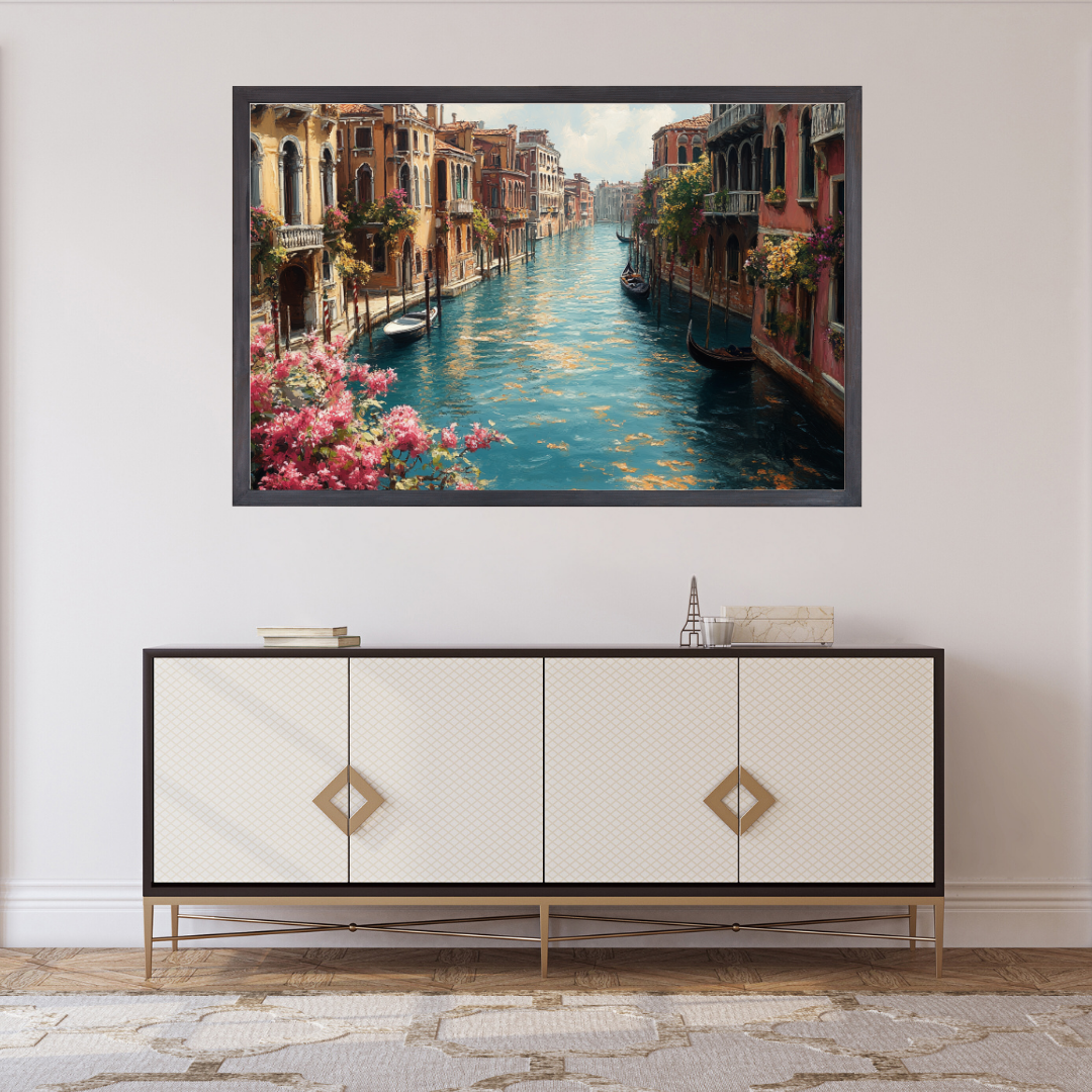 Venetian Canals: Serene water, historic architecture, and warm light - Landscapes