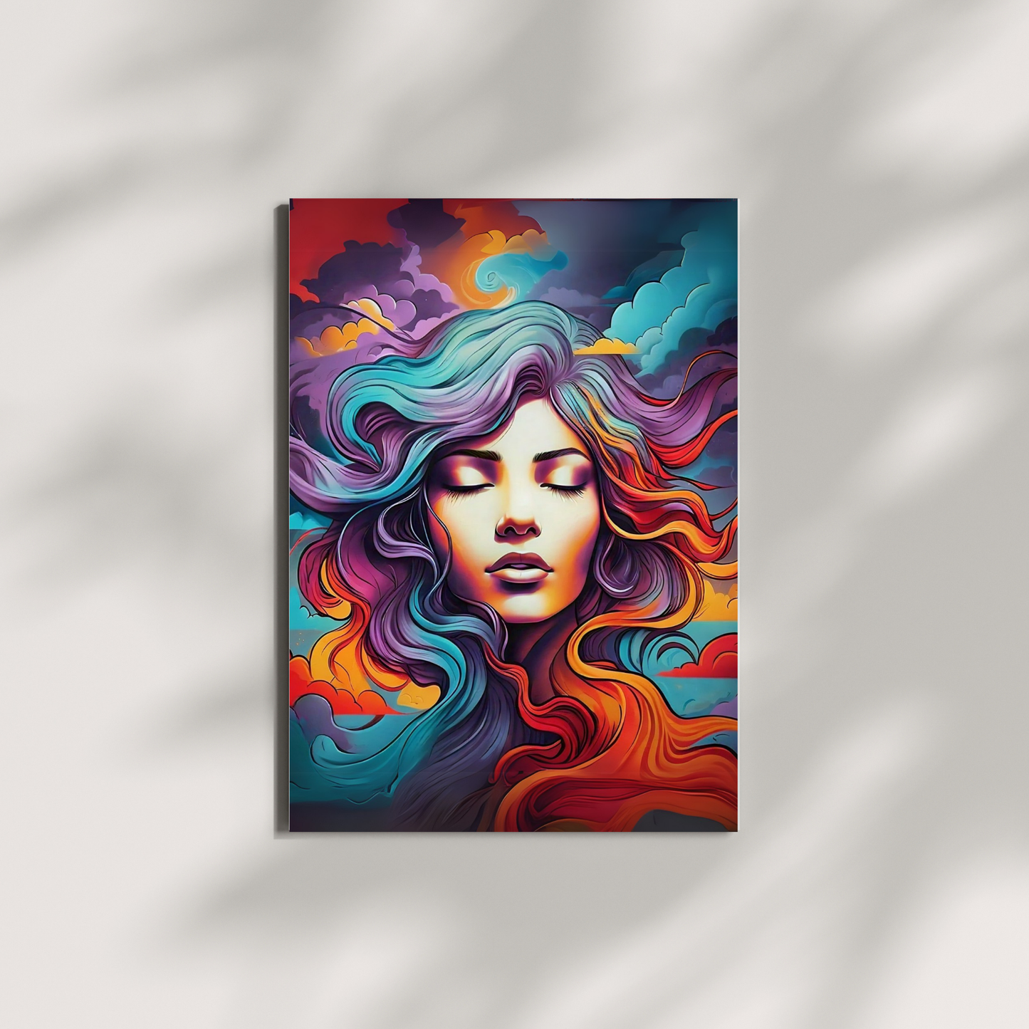 Brushstrokes of Beauty - Woman Portrait Art