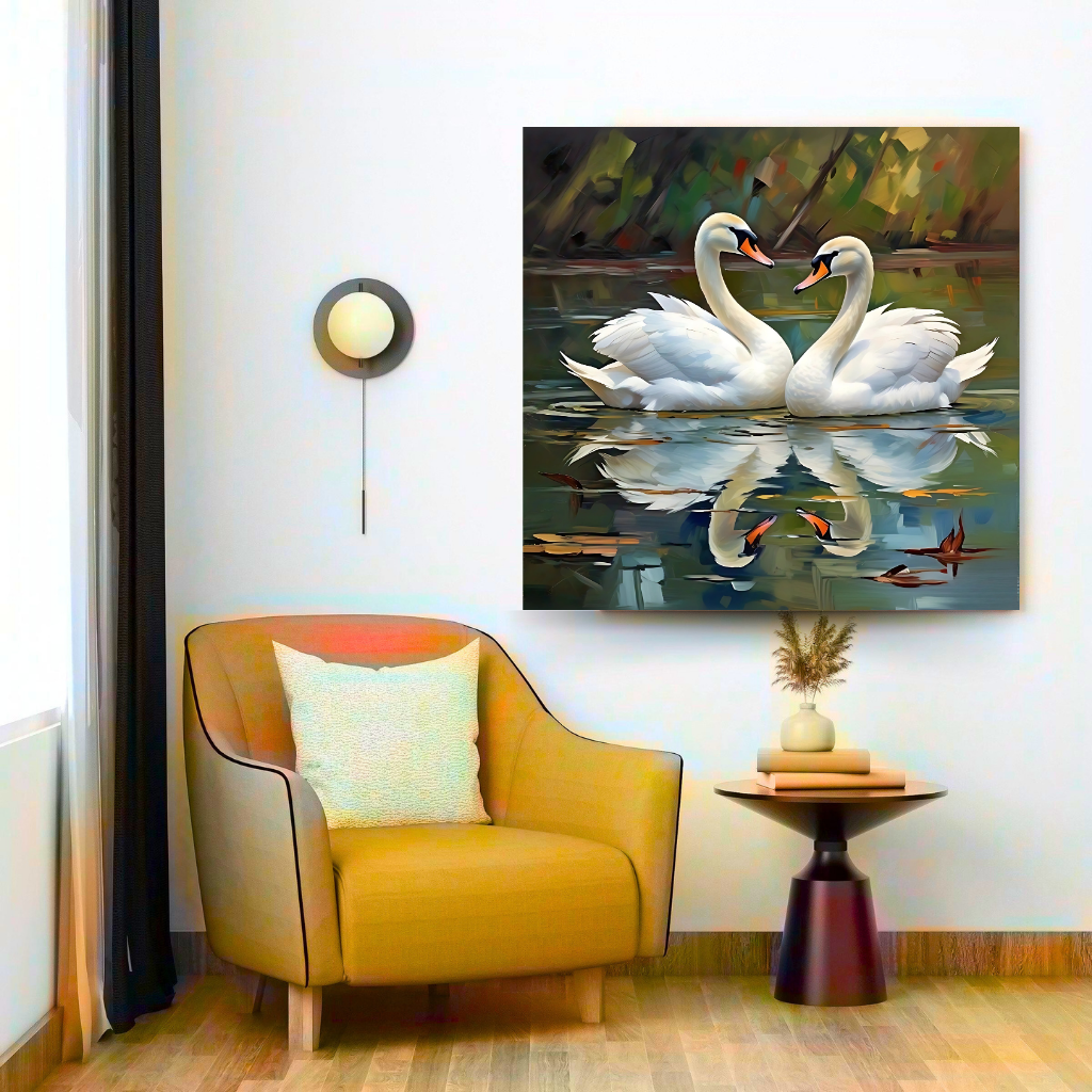 Swan Peaceful Pair - Vastu Art