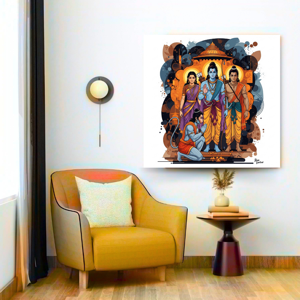 Ram Darbar | Ayodhya's Divine Council | Diety Art