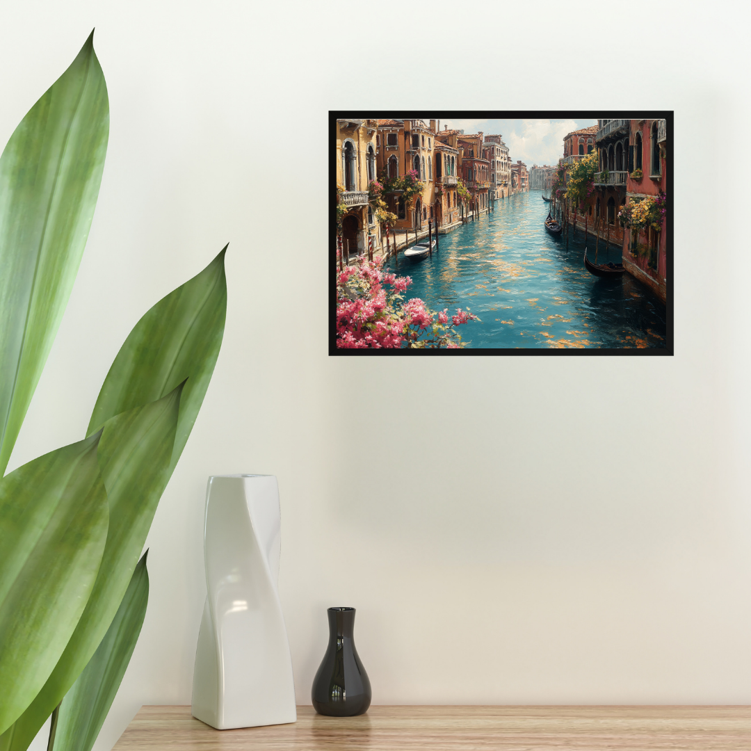 Venetian Canals: Serene water, historic architecture, and warm light - Landscapes