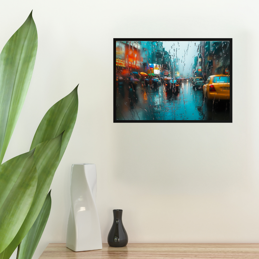 Rain From The Glass - Kolkata Traffic - Cityscapes