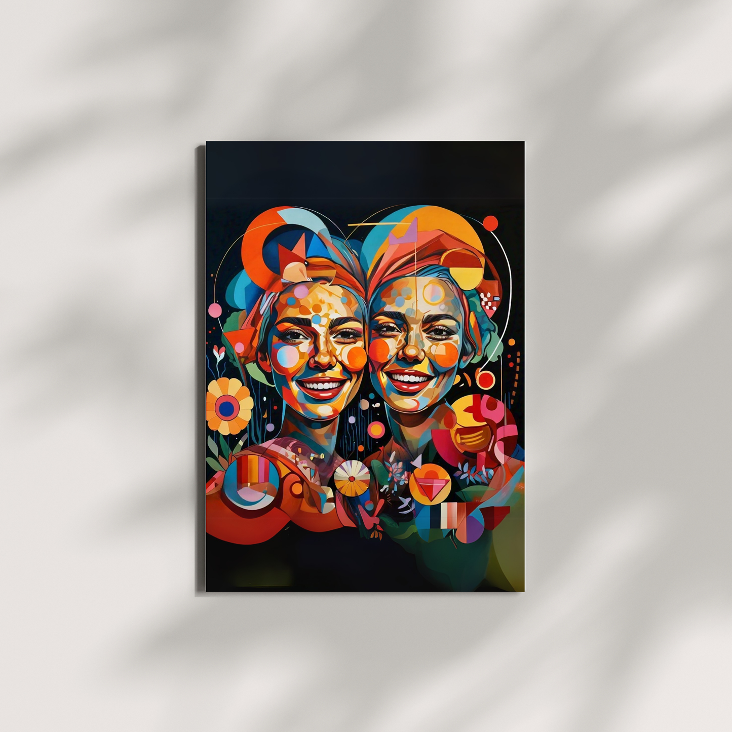 Duality of Soul - Two Faces, One Spirit Portrait Art