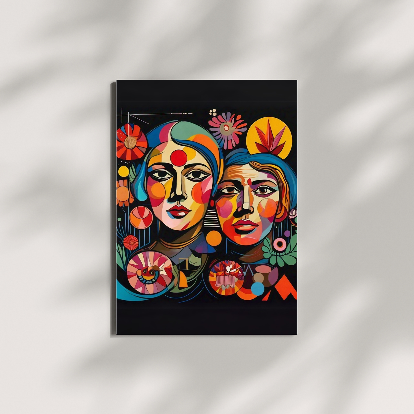 Paradox - Parallel Faced Woman Portrait Painting