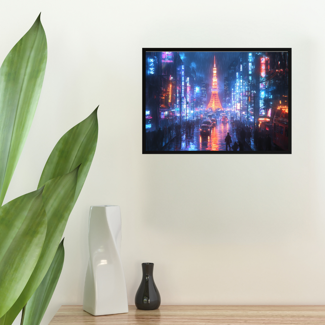 Tokyo Neon 2: Vibrant city lights, bustling streets, and Tokyo Tower - Landscapes