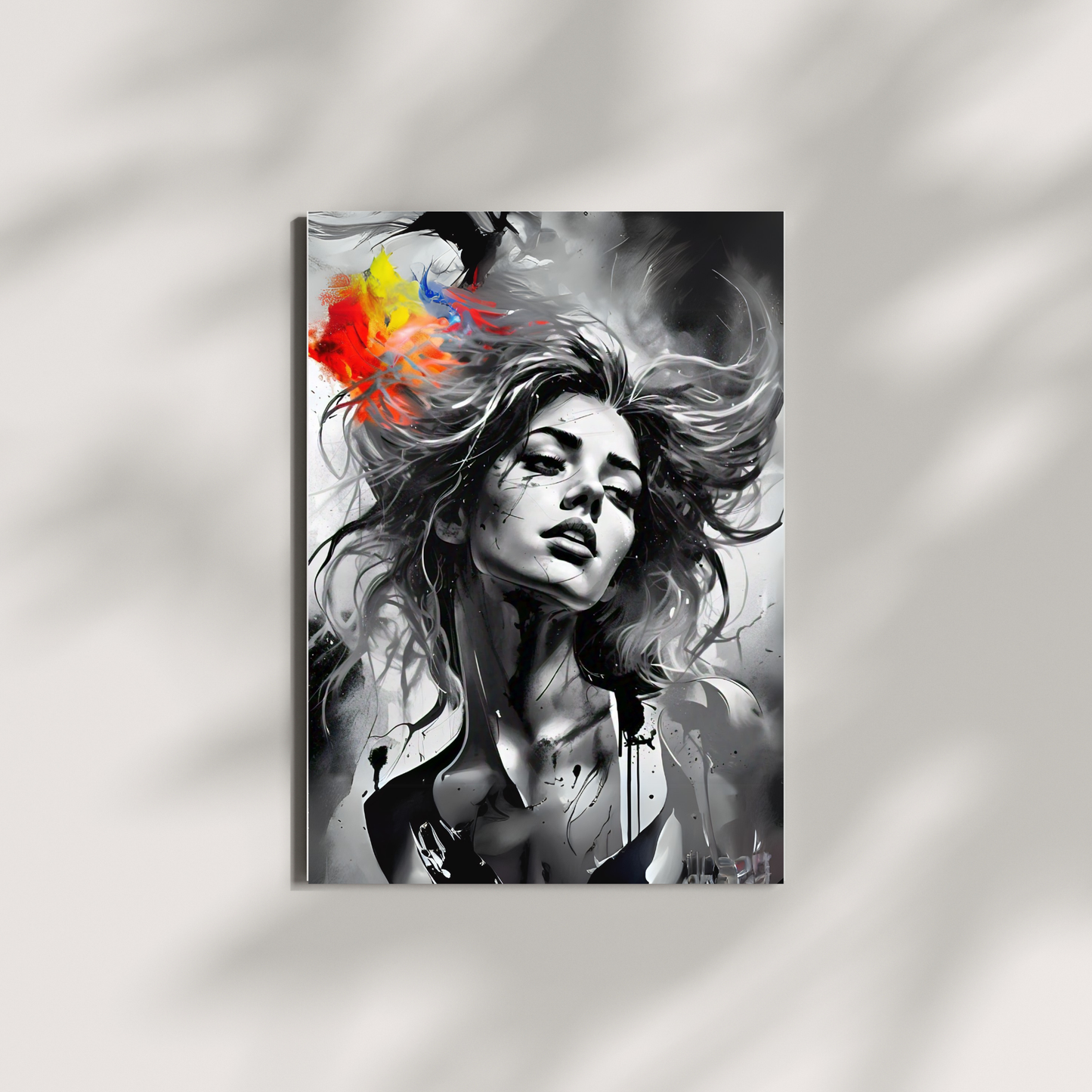 Kaleidoscope of Colors - Woman Portrait Art