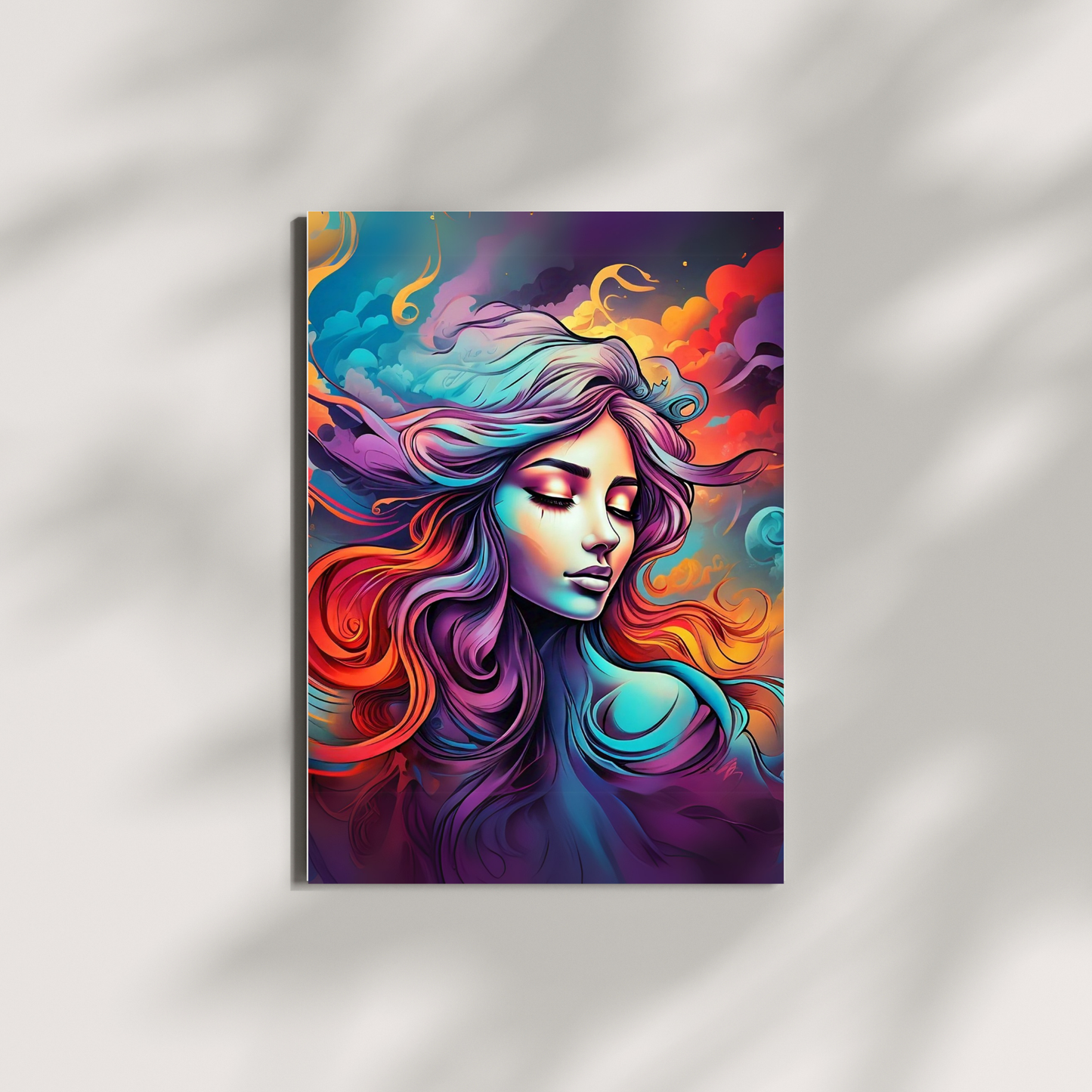 Goddess Glow - Vibrant Woman Portrait Painting