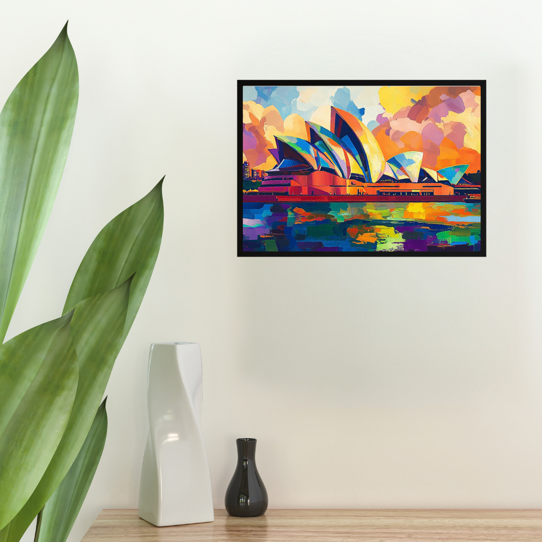 Sydney Opera House 2: Vibrant colors, sail-like design, and harbor views - Landscapes