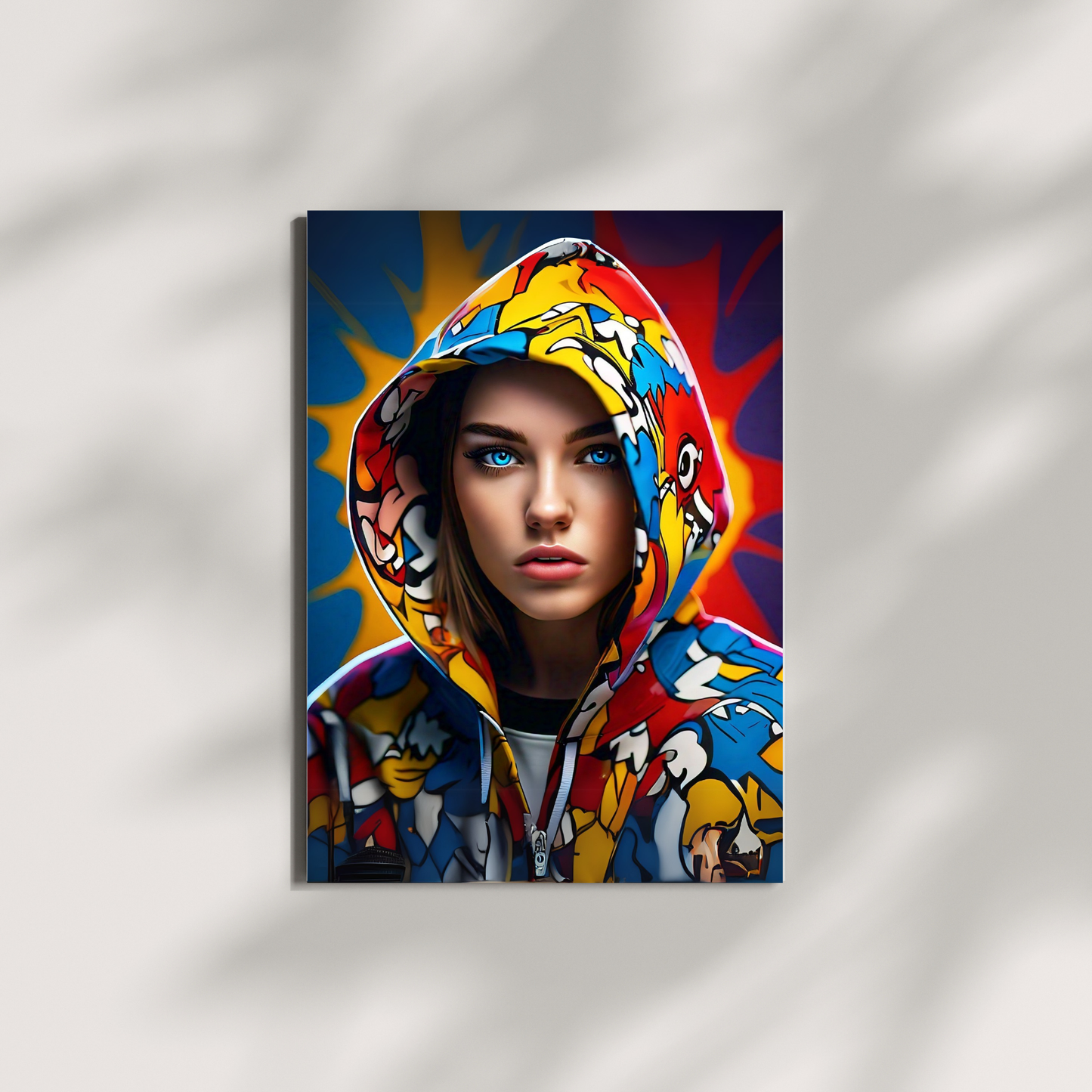 The Hoodie Revolution - Hoodie-Wearing Woman Portrait Art