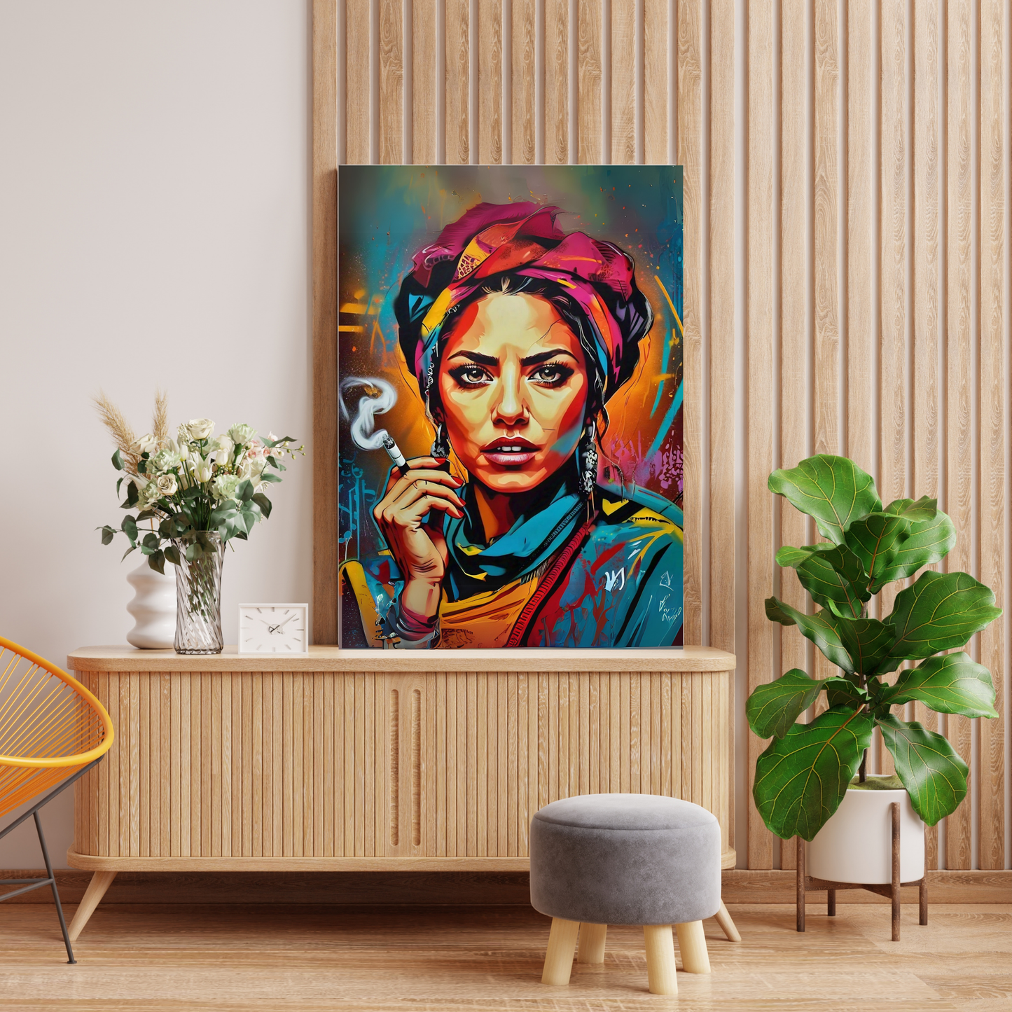 Unstoppable Woman - Abstract Female Portrait Art