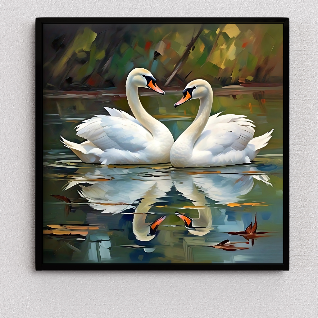 Swan Peaceful Pair - Vastu Art