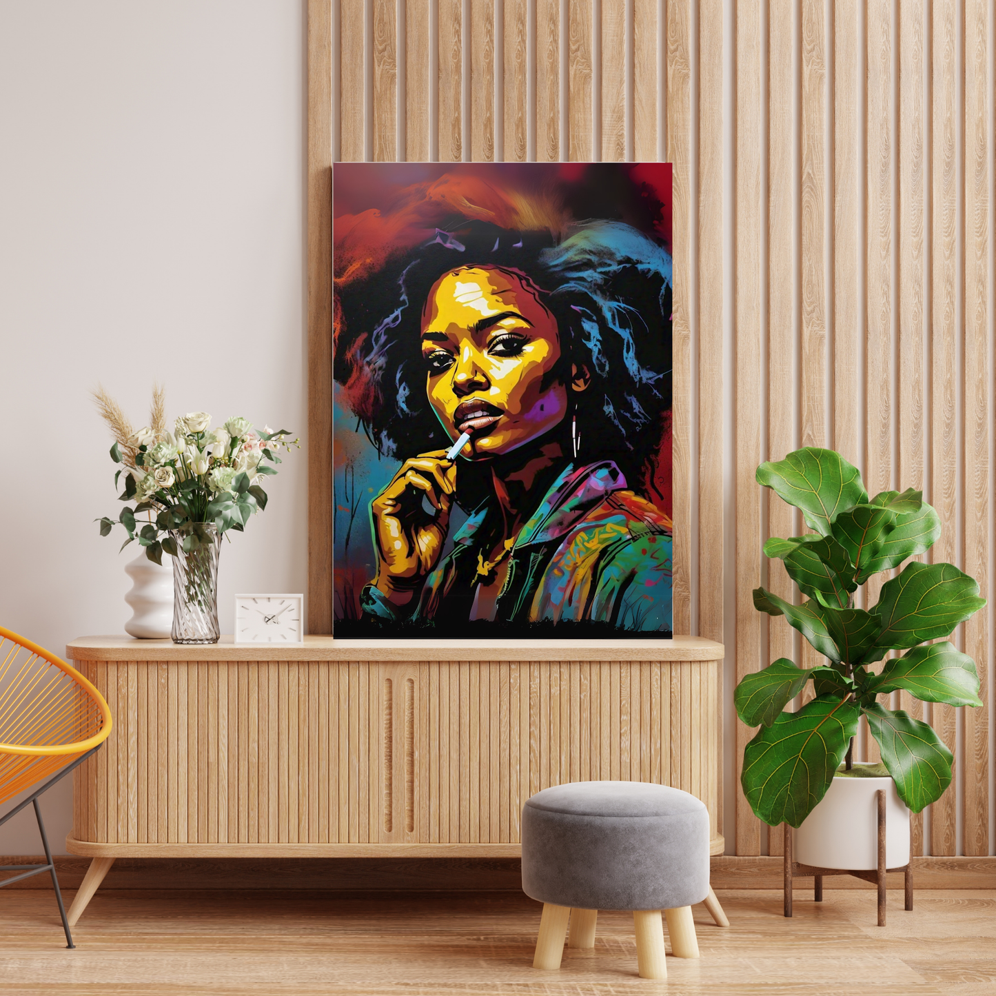 The Queen's Gaze - Regal Woman Portrait Painting