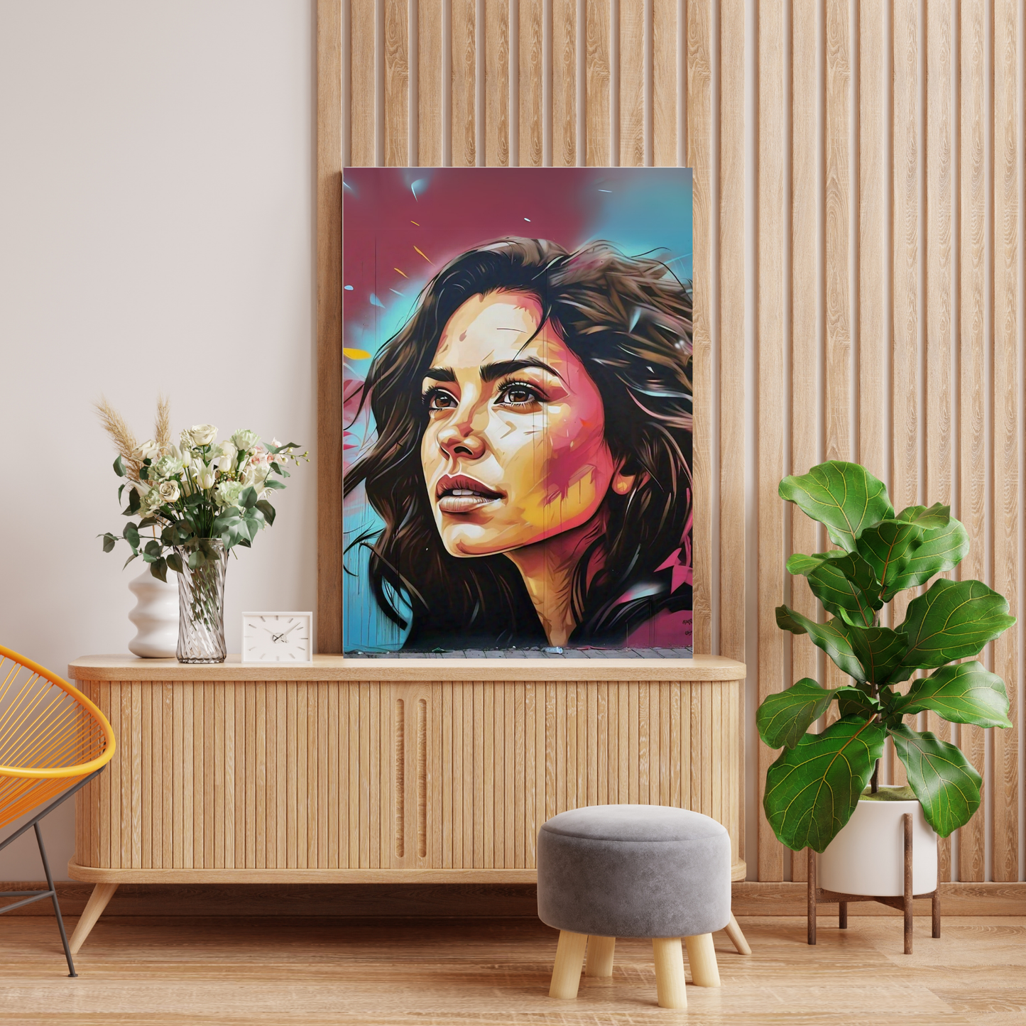 Expressive Eyes - Woman Portrait Painting