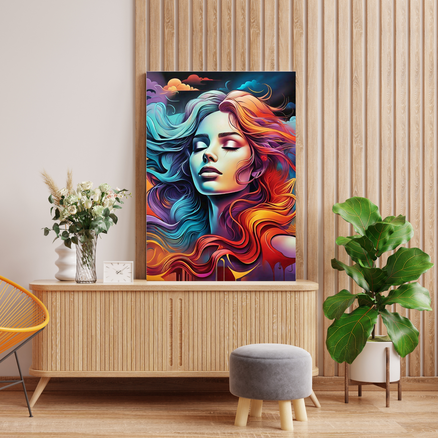 Colors of the Soul - Abstract Female Portrait Painting