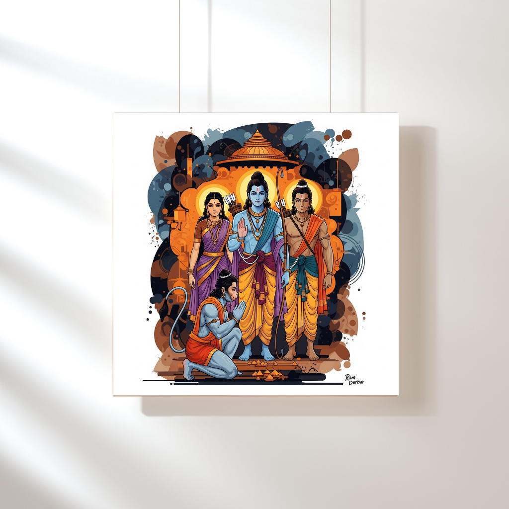 Ram Darbar | Ayodhya's Divine Council | Diety Art