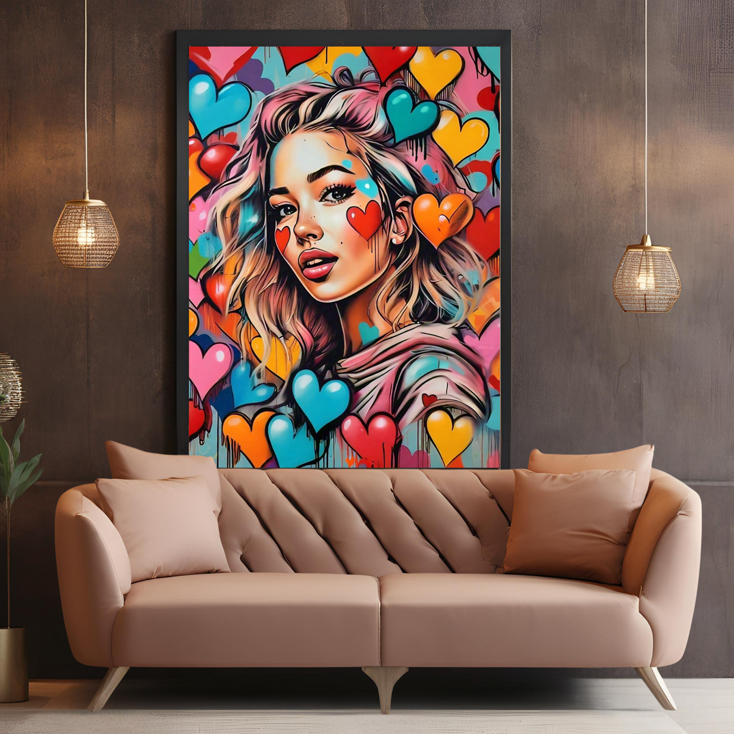 City Chic - Stylish Female Portrait Painting