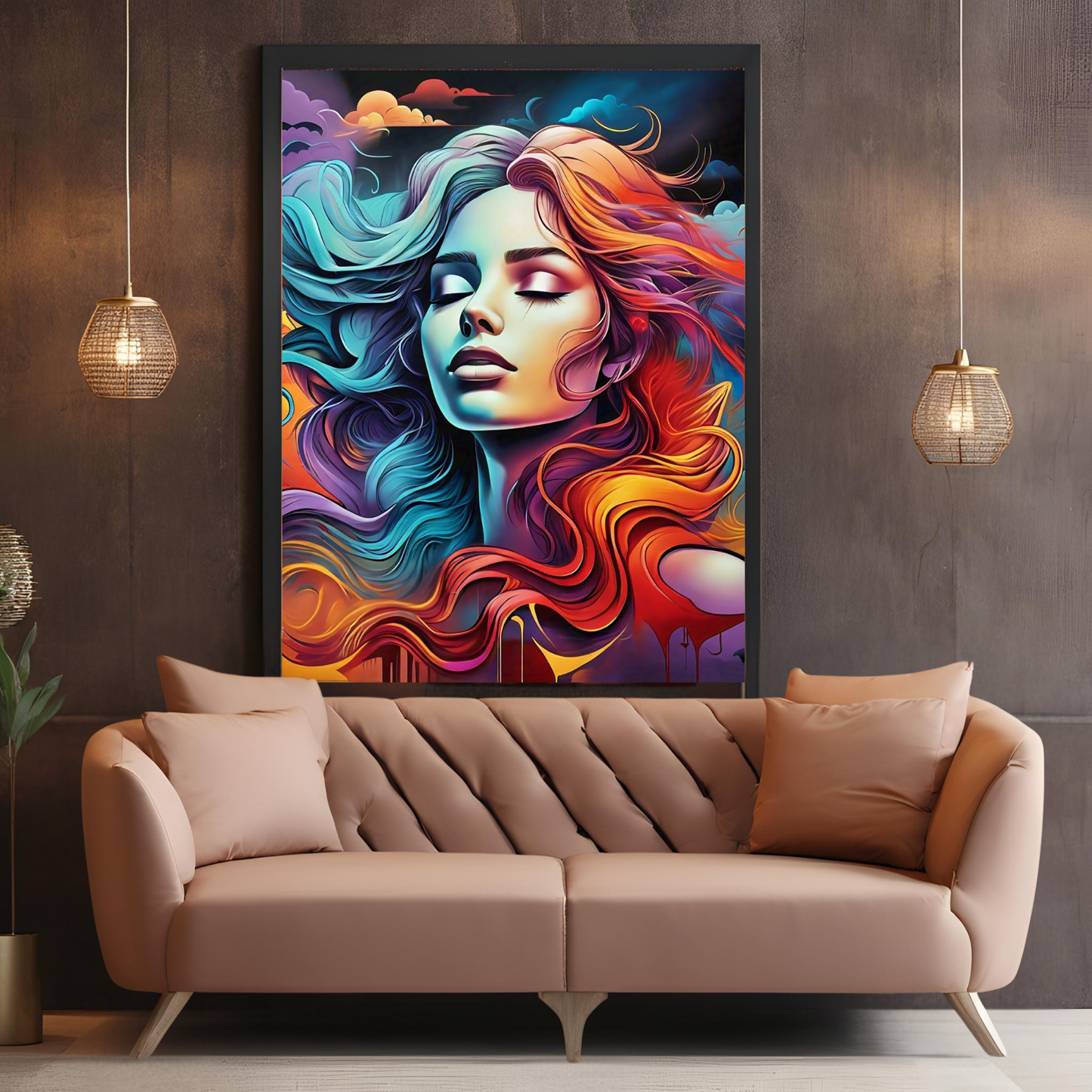 Colors of the Soul - Abstract Female Portrait Painting