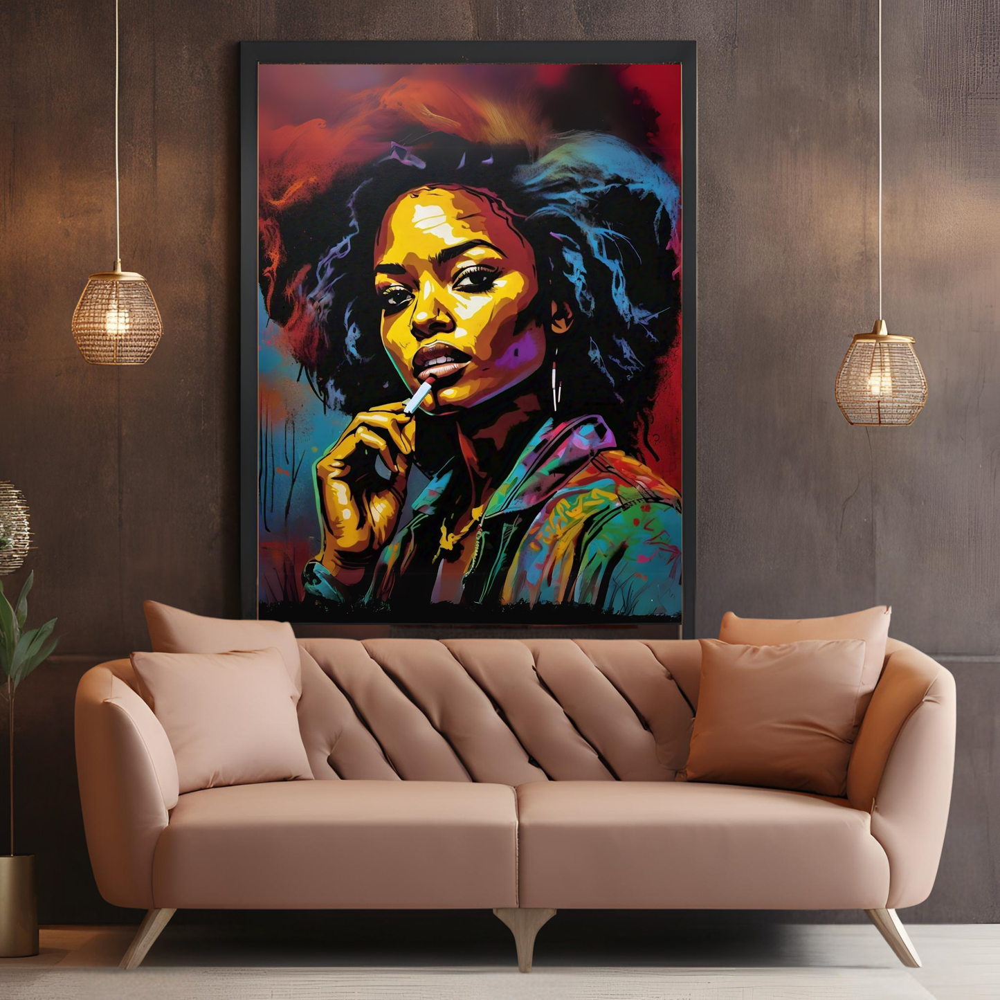 The Queen's Gaze - Regal Woman Portrait Painting