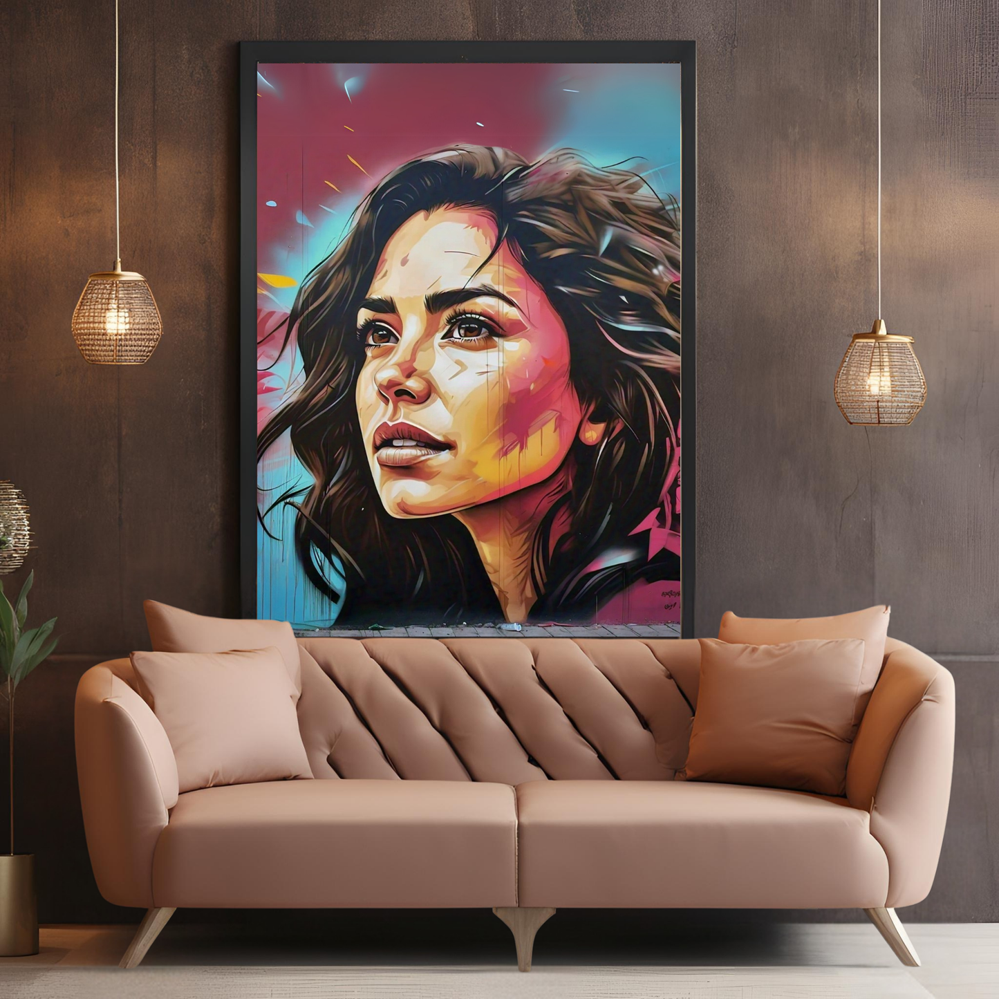 Expressive Eyes - Woman Portrait Painting