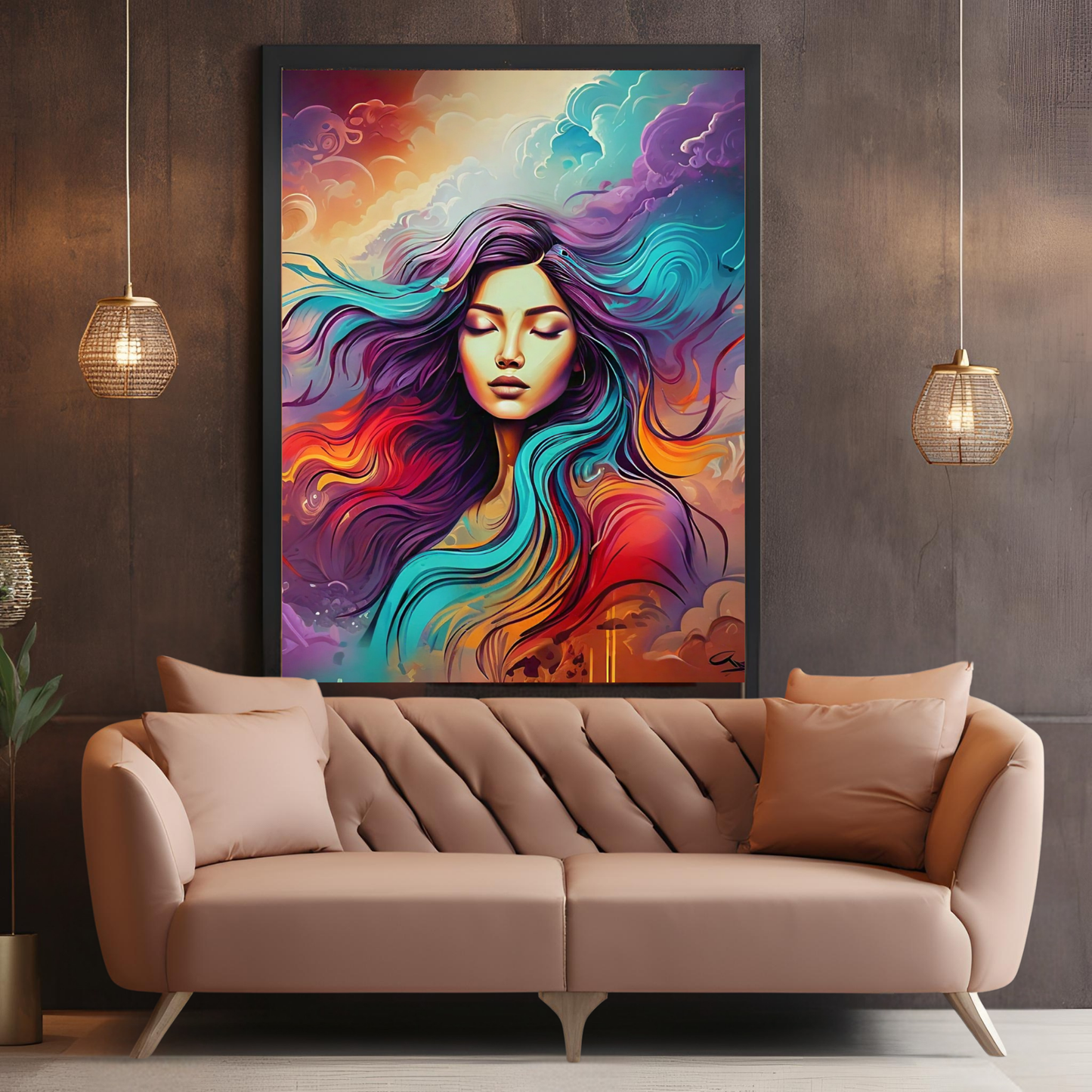 Her Majesty - Elegant Woman Portrait Art