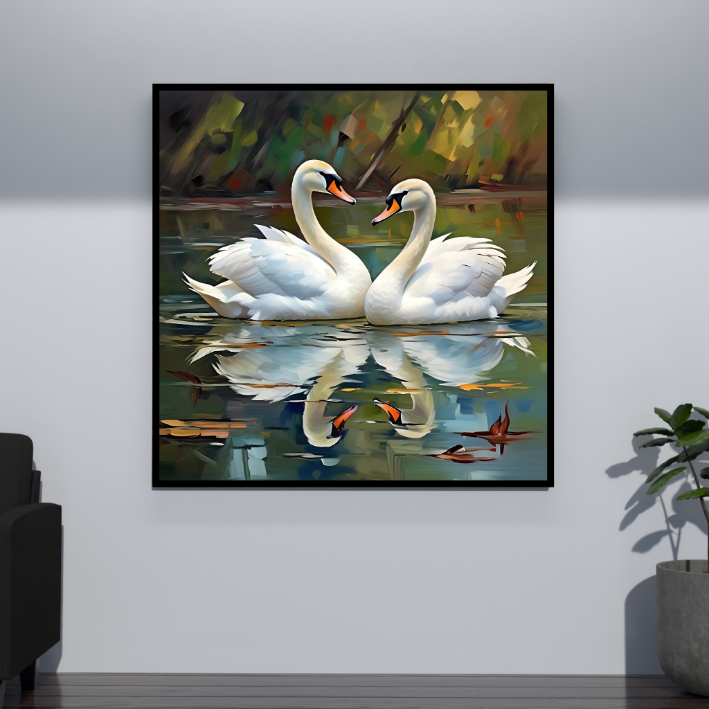 Swan Peaceful Pair - Vastu Art