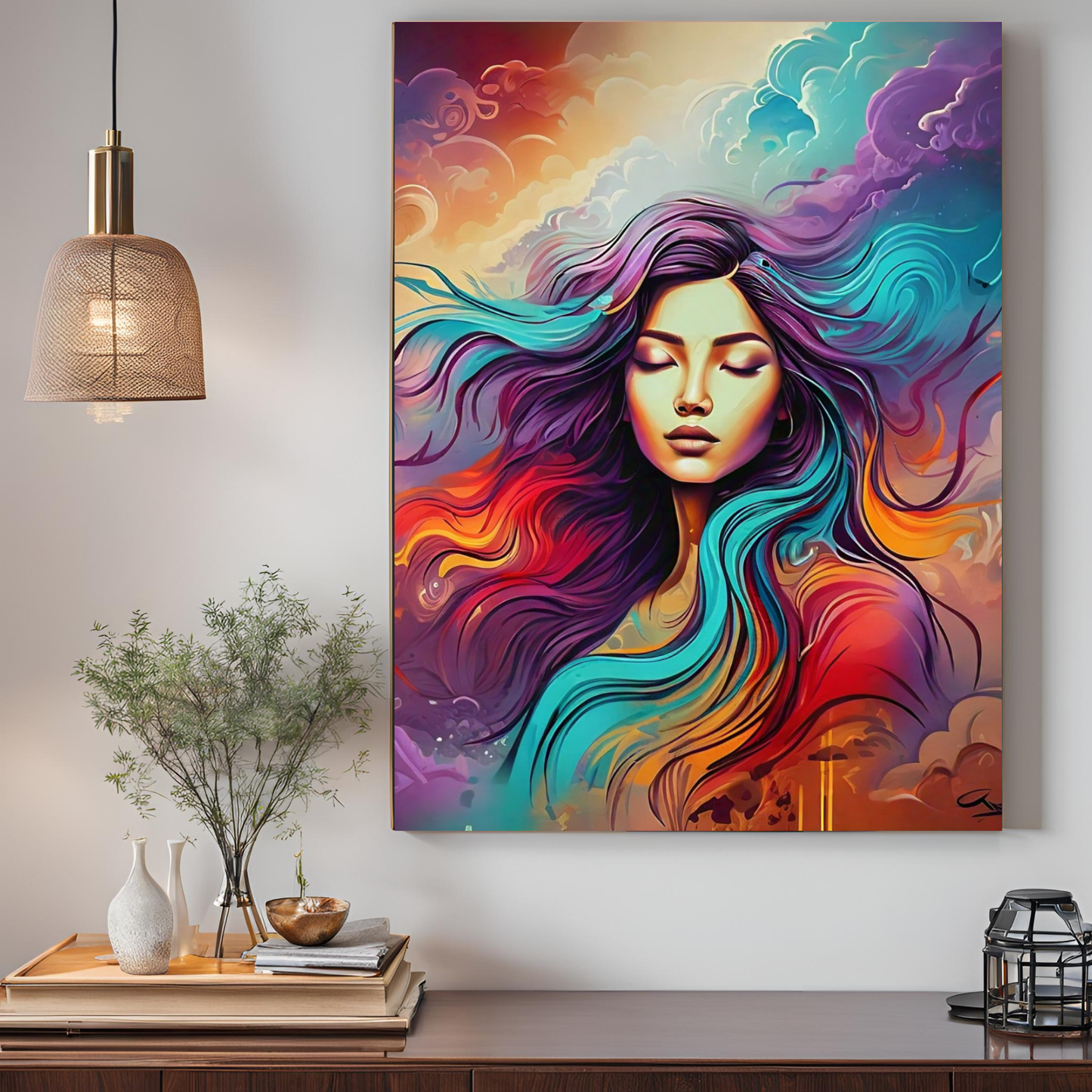 Her Majesty - Elegant Woman Portrait Art