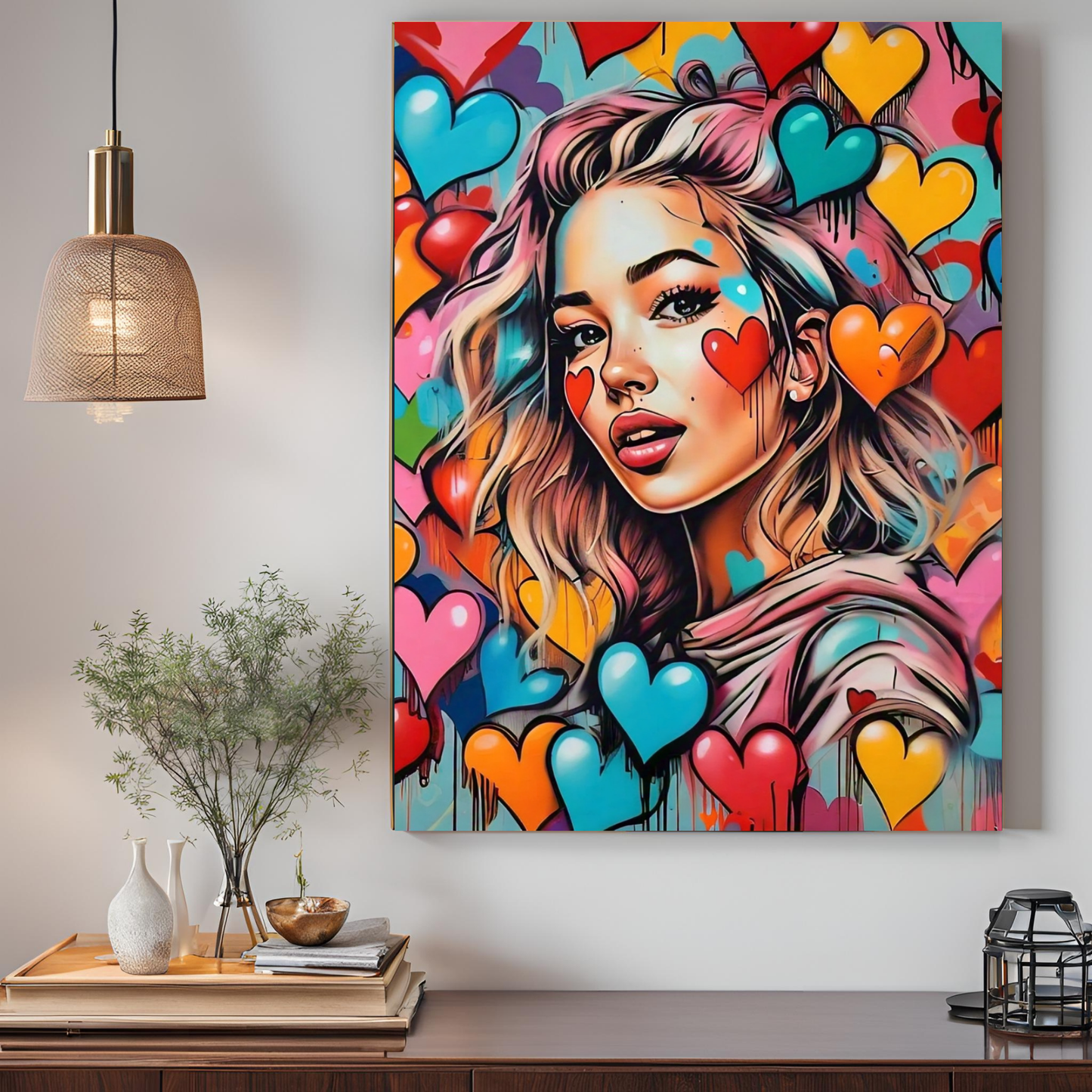 City Chic - Stylish Female Portrait Painting