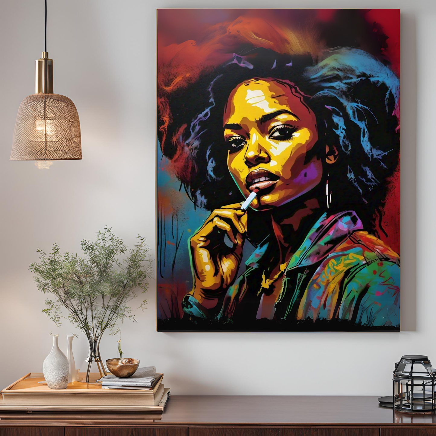 The Queen's Gaze - Regal Woman Portrait Painting