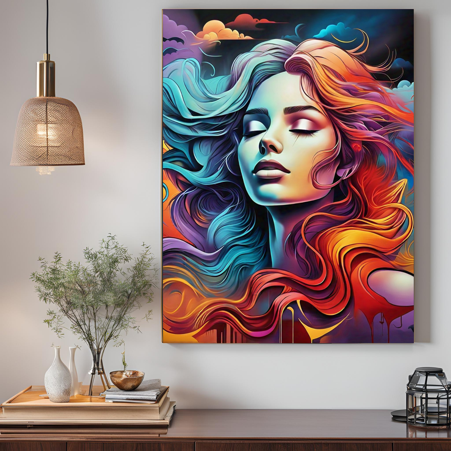 Colors of the Soul - Abstract Female Portrait Painting