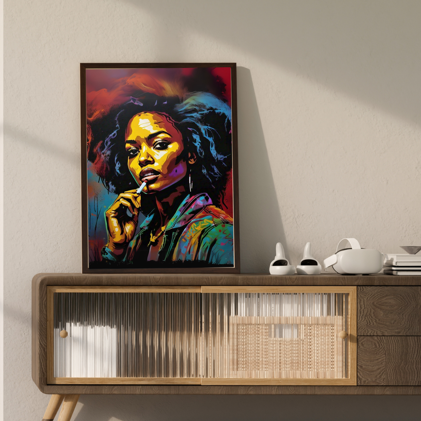 The Queen's Gaze - Regal Woman Portrait Painting