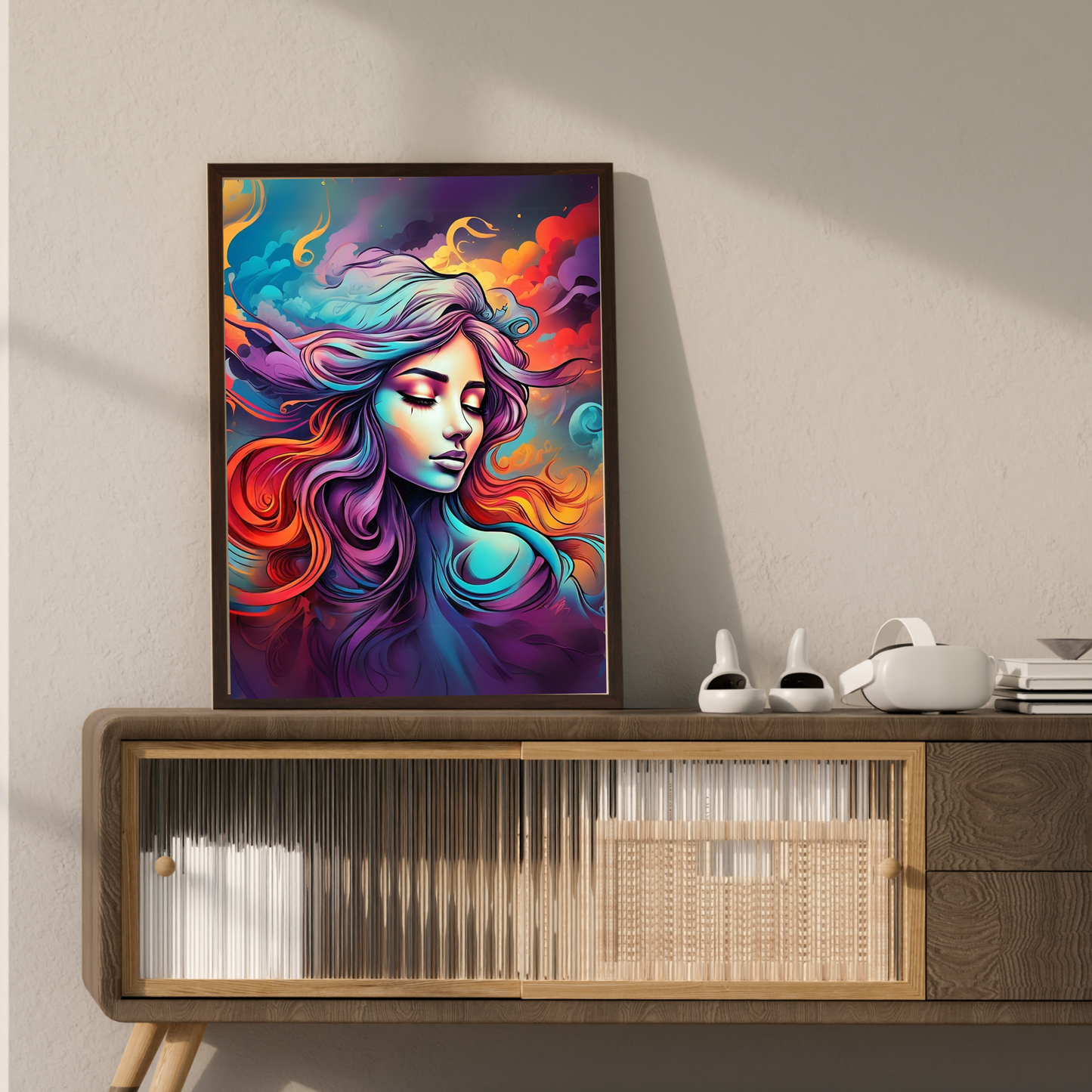 Goddess Glow - Vibrant Woman Portrait Painting