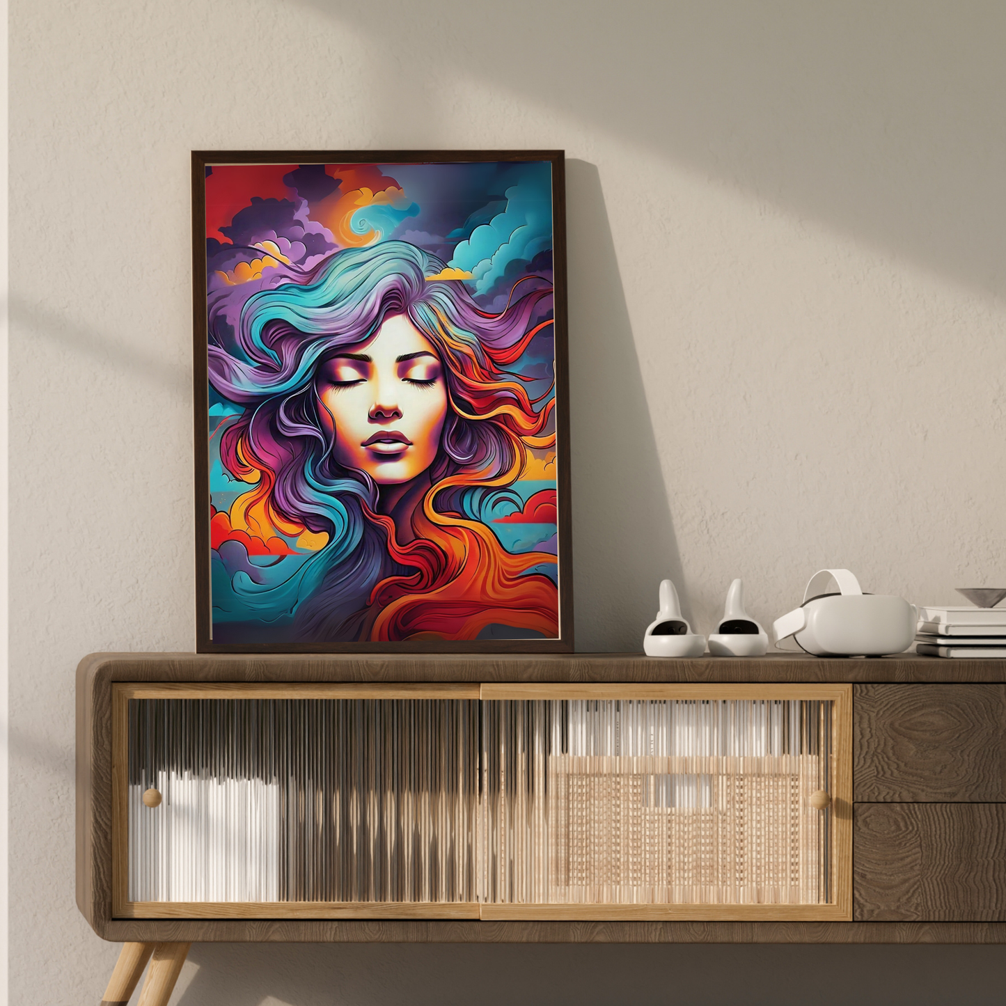 Brushstrokes of Beauty - Woman Portrait Art