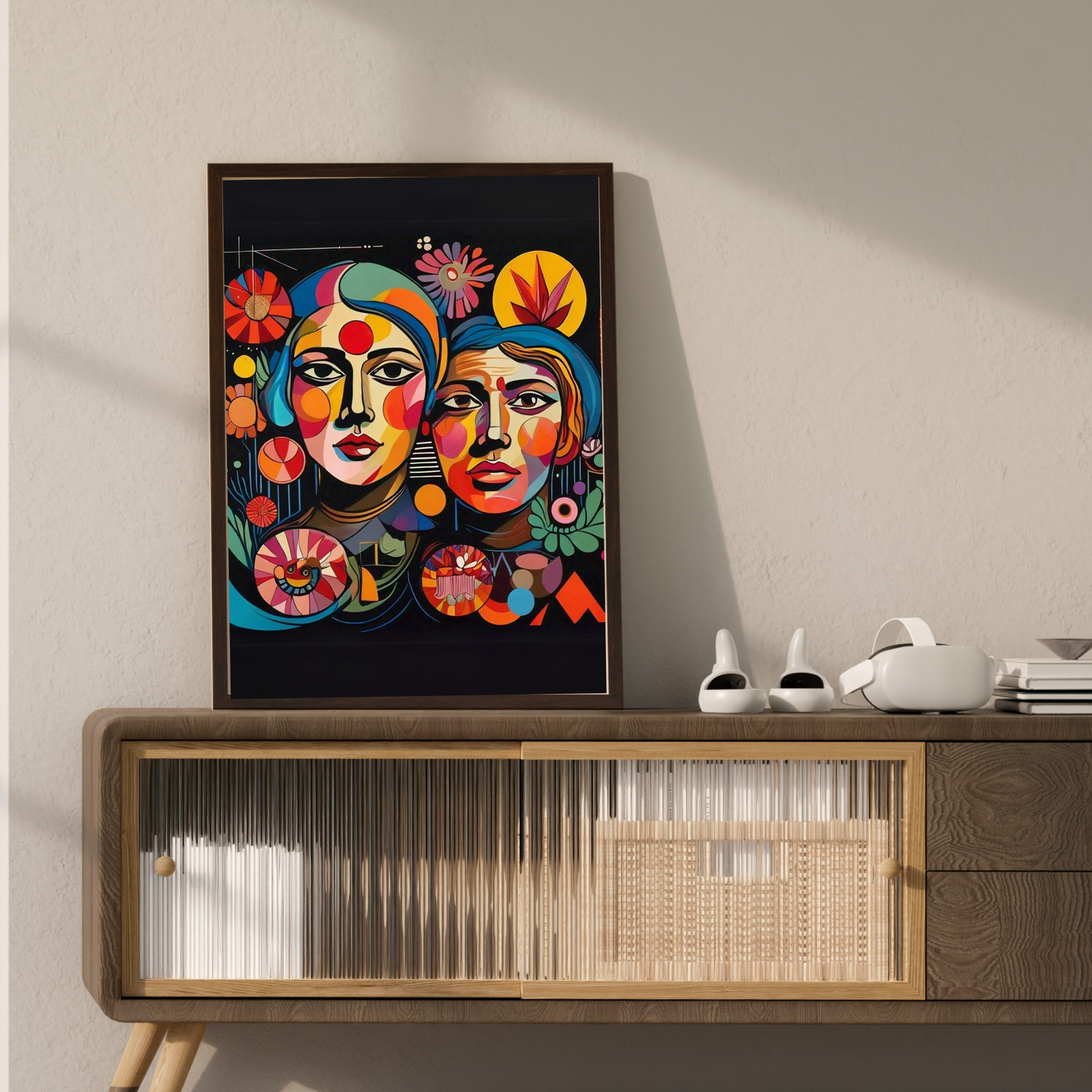 Paradox - Parallel Faced Woman Portrait Painting