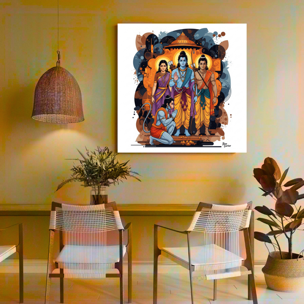 Ram Darbar | Ayodhya's Divine Council | Diety Art
