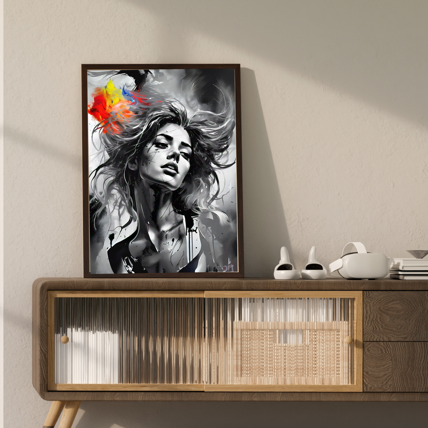 Kaleidoscope of Colors - Woman Portrait Art