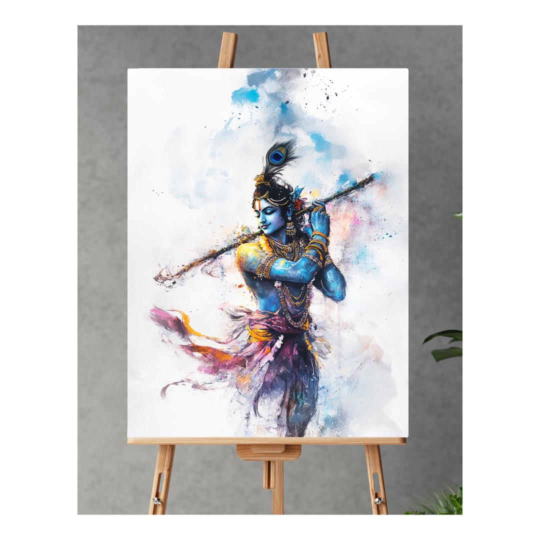 Krishna: The Celestial Shepherd of Souls - Deity Art