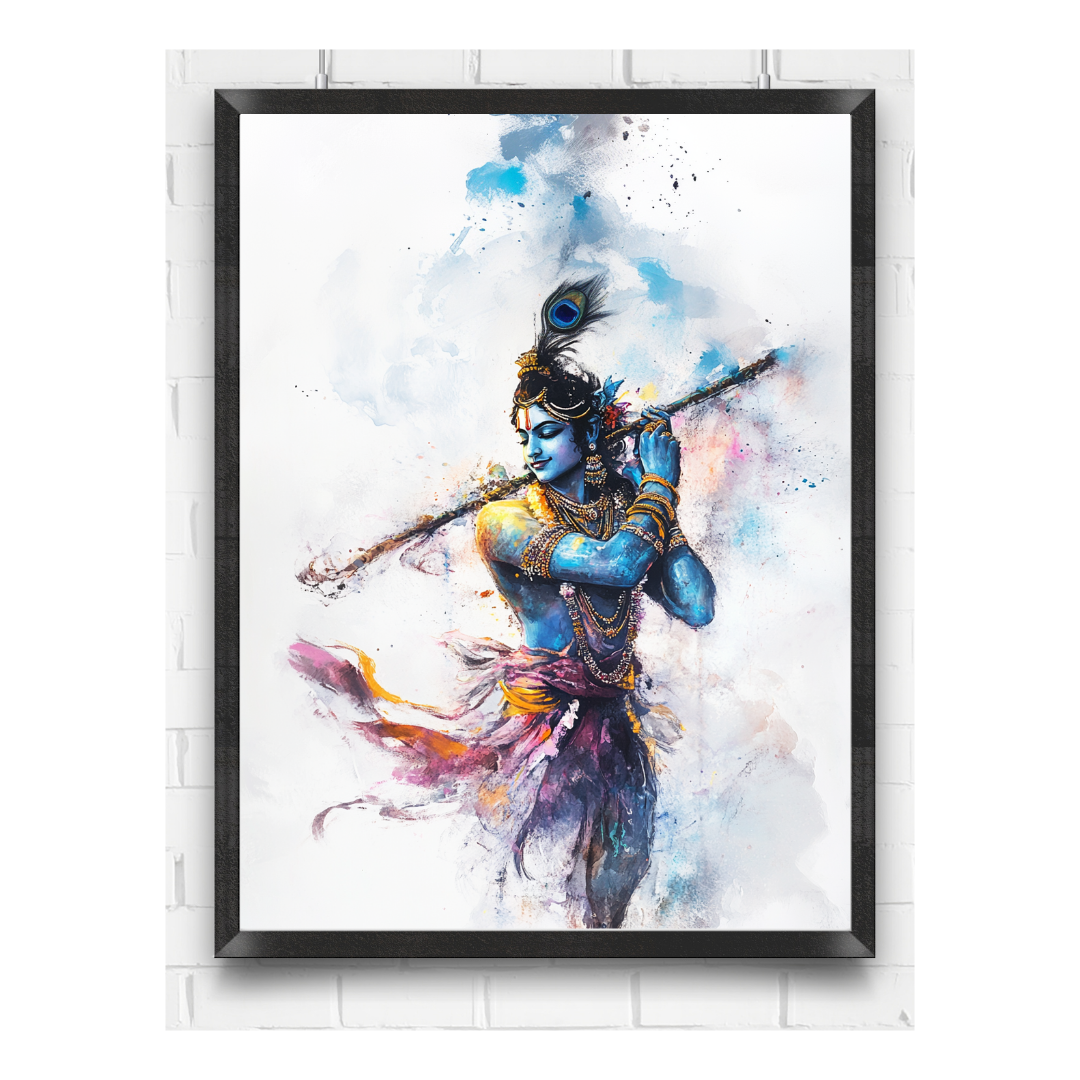 Krishna: The Celestial Shepherd of Souls - Deity Art