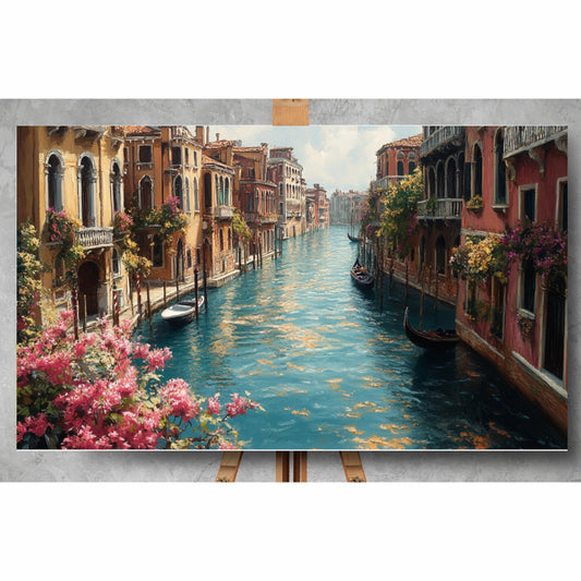 Venetian Canals: Serene water, historic architecture, and warm light - Landscapes