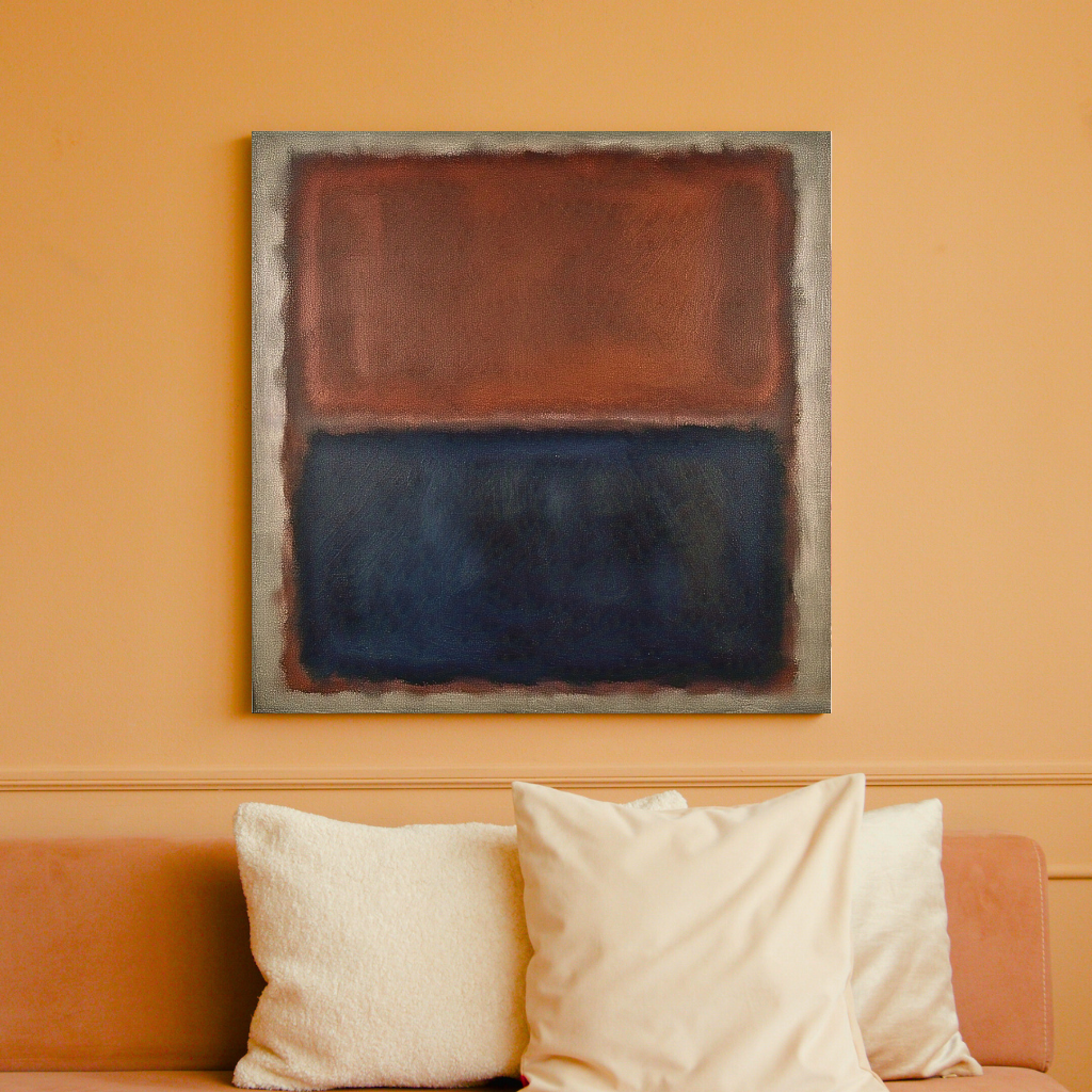 Luminous Rust (Inspired by No. 61 (Rust and Blue)) - Abstract Art