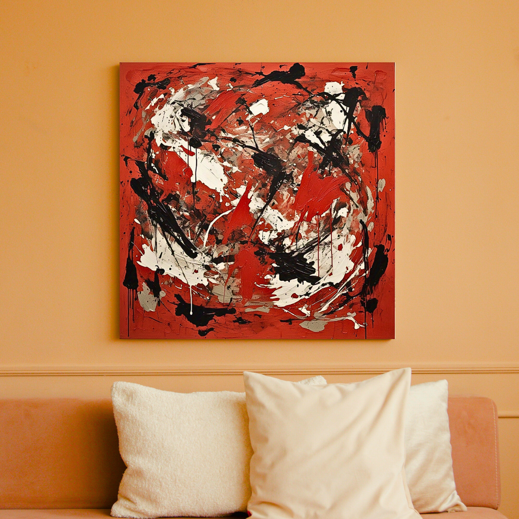 Redstone Rhapsody (Inspired by Indian Red Ground) - Abstract Art